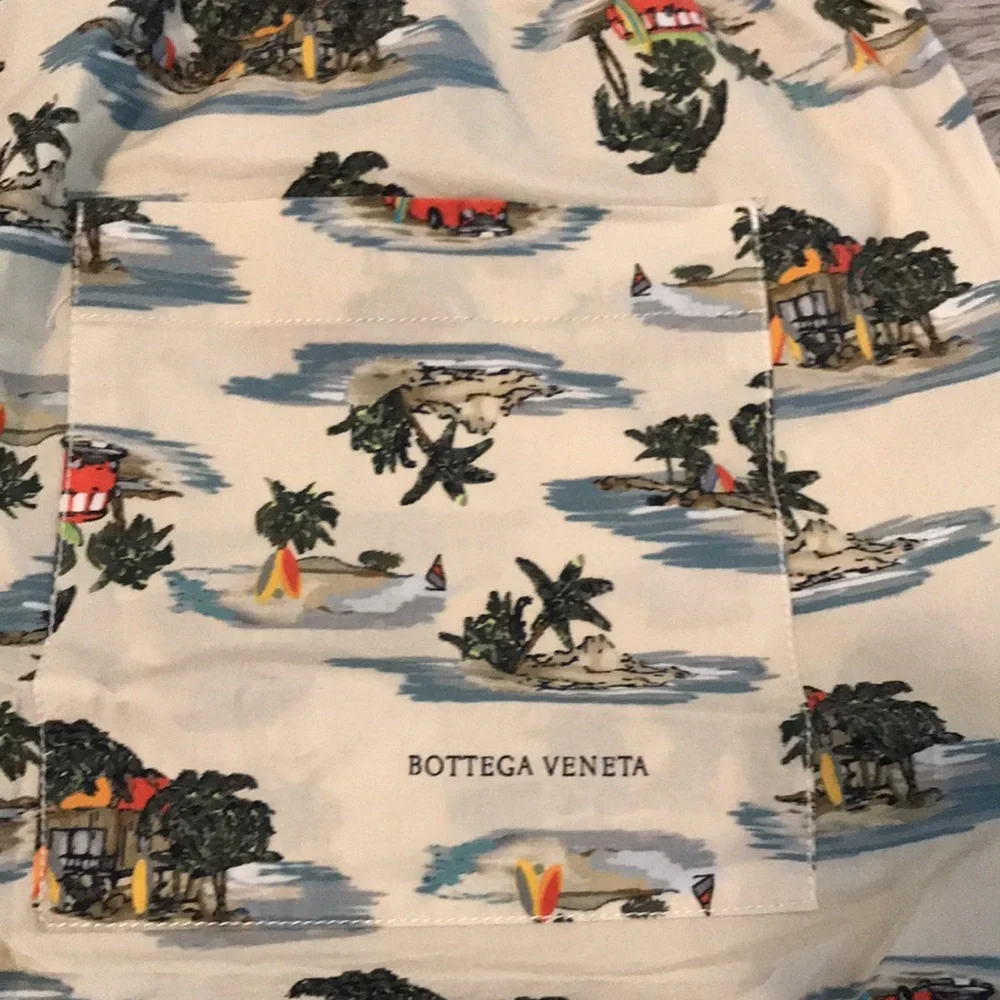 New Authentic Bottega Veneta Tropical Print Men's Swim Shorts size 48